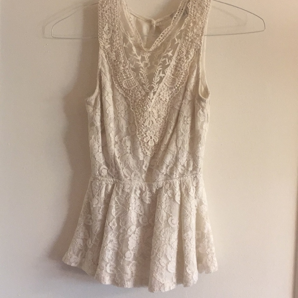 White blouse with open back